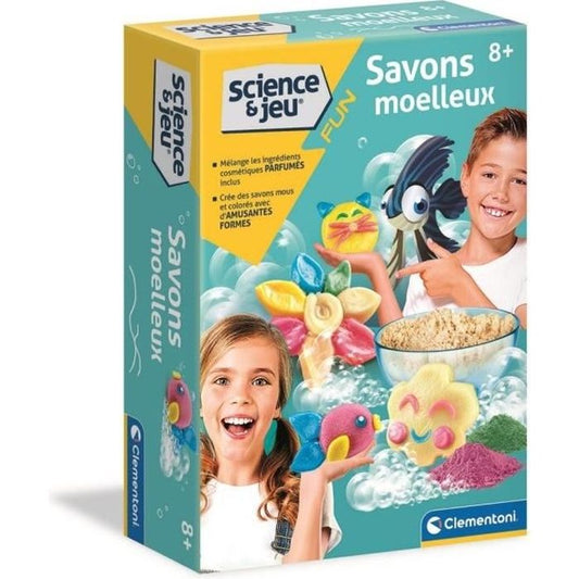 Jeu de science Clementoni - Savons moelleux pour enfants de 8 ans - Jaune