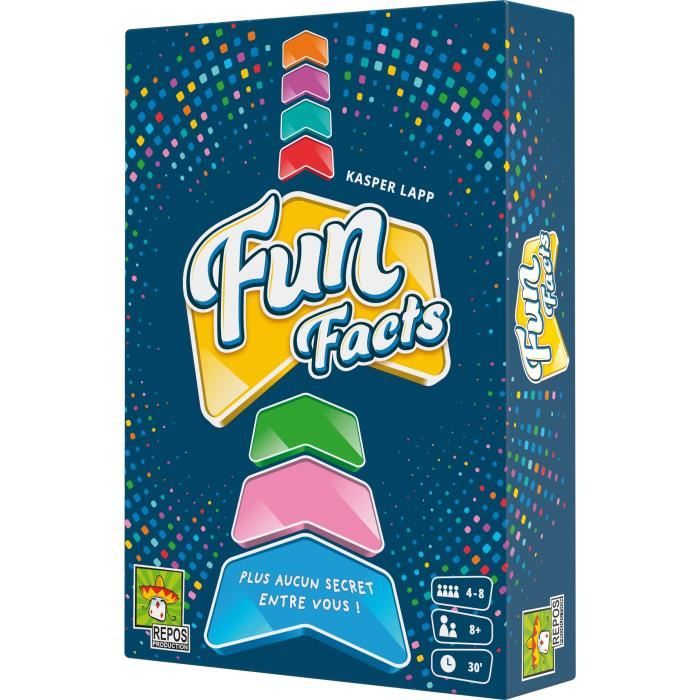 Jeu de société Fun Facts - Asmodee - Mixte - A partir de 3 ans - Bleu - Multicolore