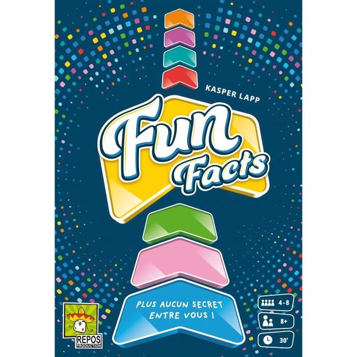 Jeu de société Fun Facts - Asmodee - Mixte - A partir de 3 ans - Bleu - Multicolore