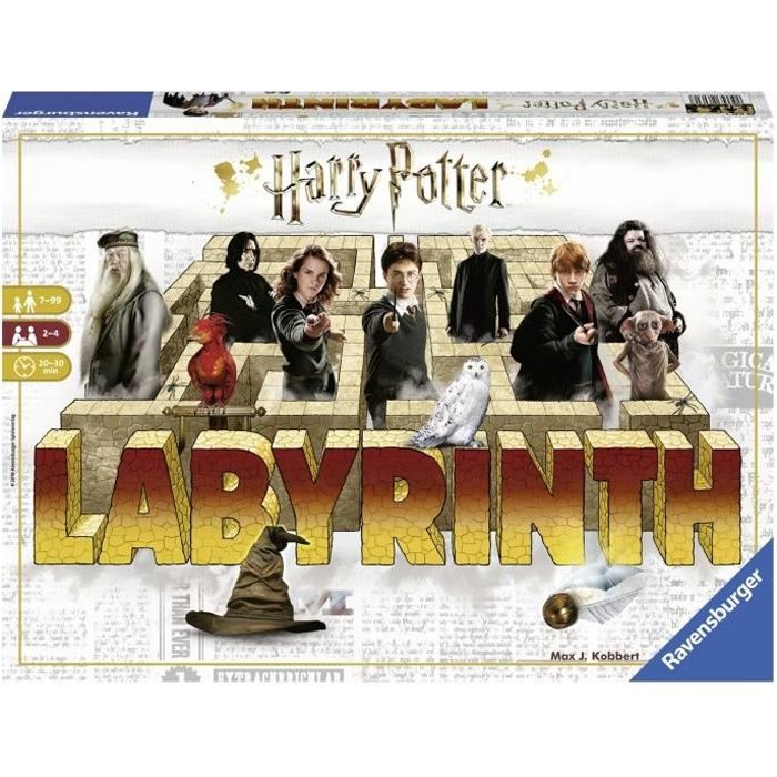 Jeu de société Harry Potter Labyrinthe - Ravensburger - Chasse au trésor dans un labyrinthe en mouvement - Des 7 ans