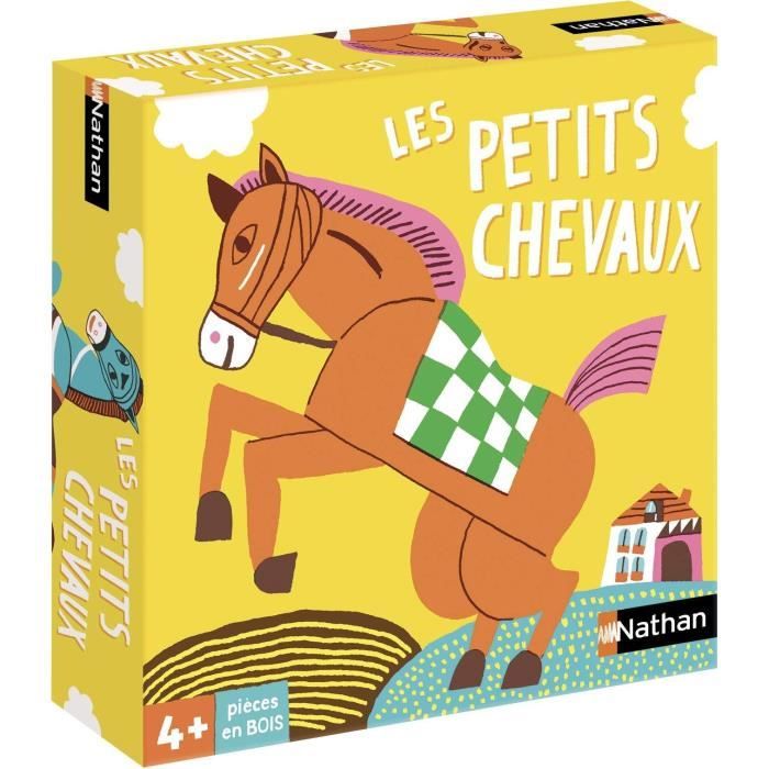 Jeu de société - NATHAN - Jeu des petits chevaux - Grand classique illustrations originales