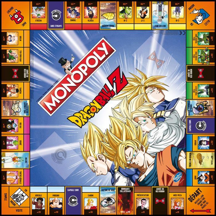 Jeu de société - WINNING MOVES - Monopoly Dragon Ball Z - Guerriers légendaires - Gestion immobiliere