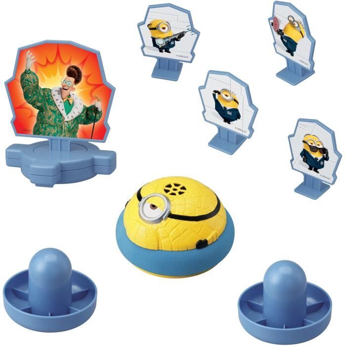 Jeu de Table - EPOCH GAMES - Minions Hover Strike Battle - Renvoyer le Palet Évite les Minions!