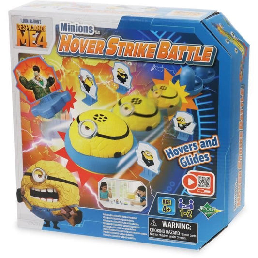 Jeu de Table - EPOCH GAMES - Minions Hover Strike Battle - Renvoyer le Palet Évite les Minions!