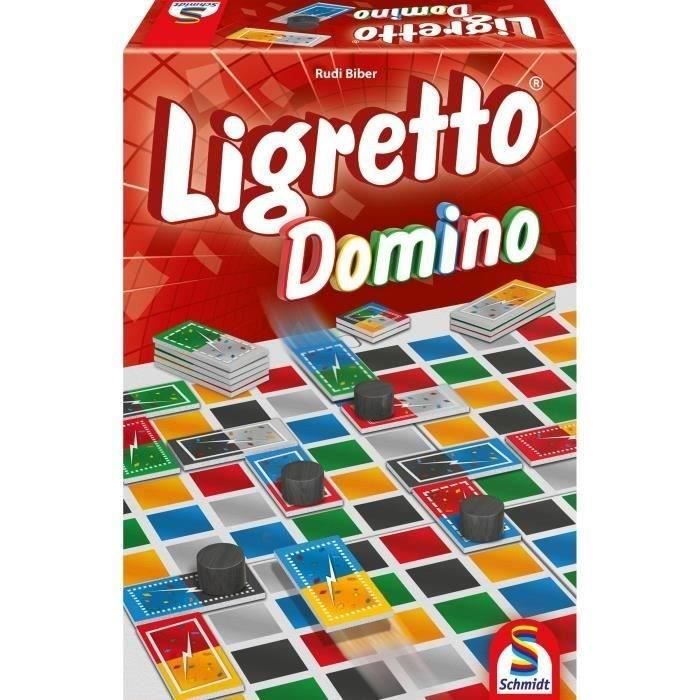 Jeu de Tactique et Jeu Familial - Schmidt Spiele - Ligretto Domino - Multicolore - 2 a 6 joueurs