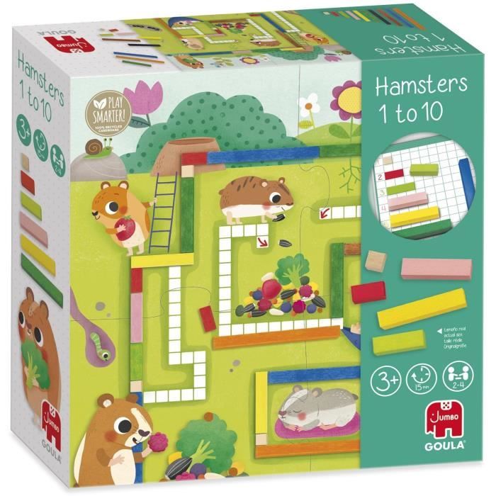 Jeu éducatif - GOULA - 1-10 Maths - Aide les hamsters a constituer leurs provisions pour l’hiver