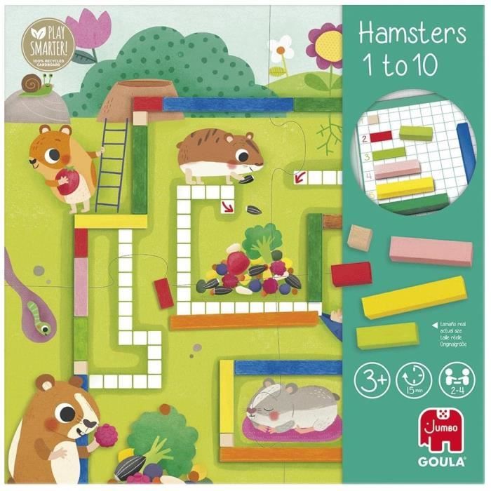 Jeu éducatif - GOULA - 1-10 Maths - Aide les hamsters a constituer leurs provisions pour l’hiver