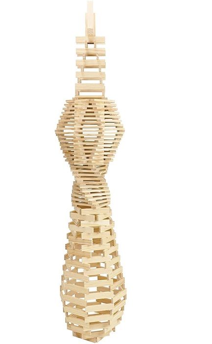 JEUJURA Tecap Classic - 500 planchettes en bois - jeu de construction