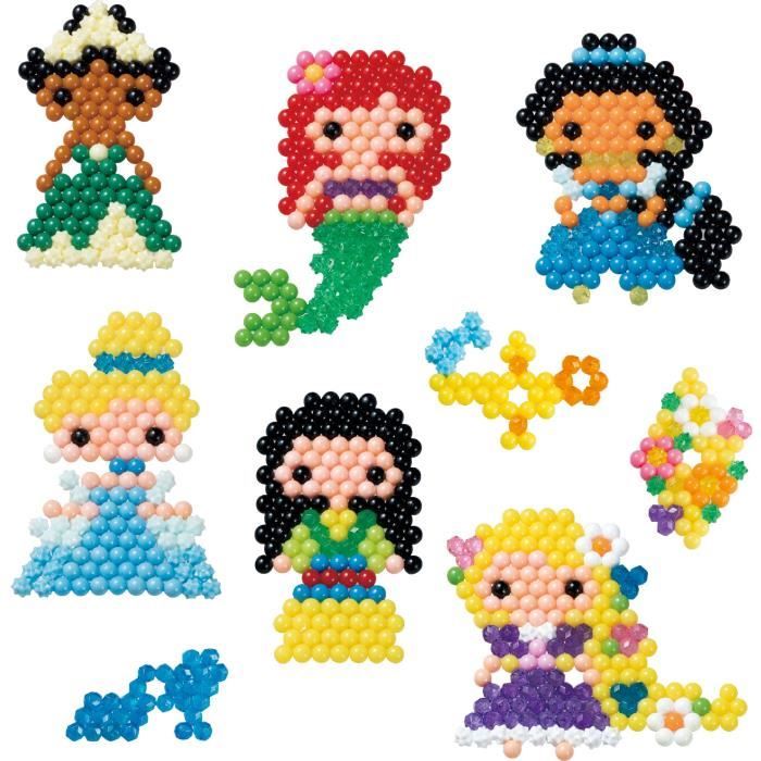 Jouet AQUABEADS - Princesses Disney - Recrée les scenes de tes films préférés - Rose - Mixte - Enfant - 4 ans