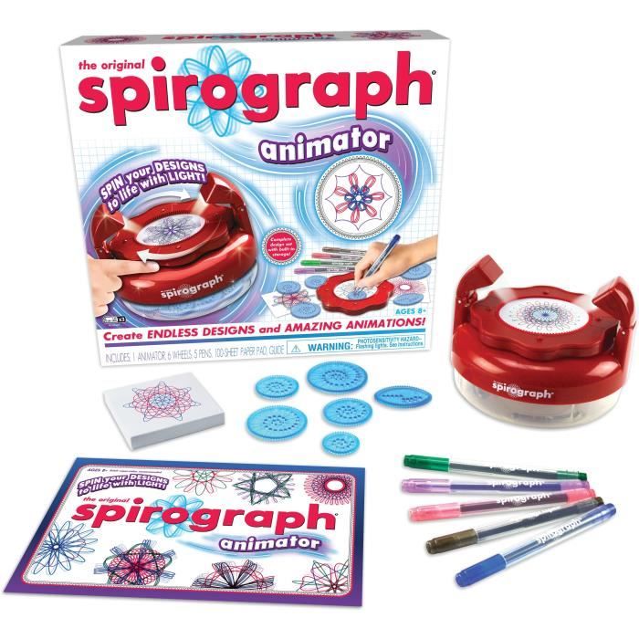 Jouet créatif - SILVERLIT - SPIROGRAPH - Effets de lumiere rotatifs - Enfant 8 ans