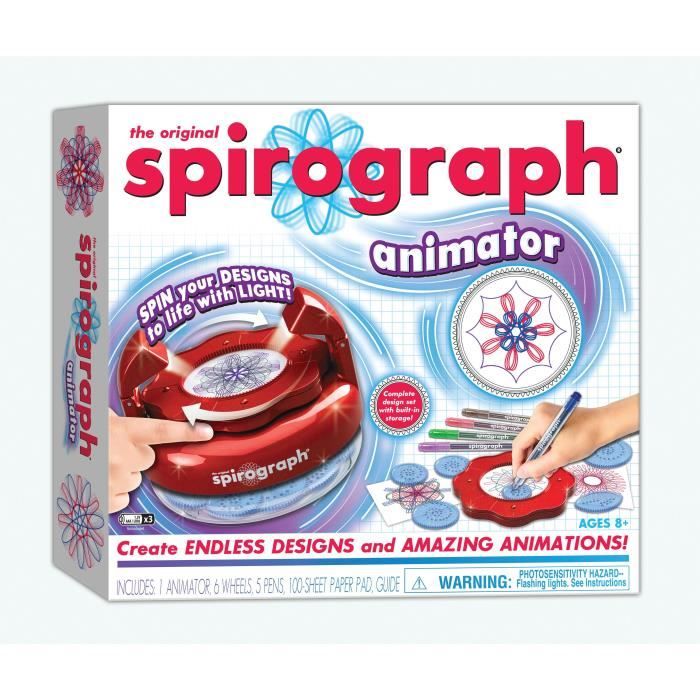 Jouet créatif - SILVERLIT - SPIROGRAPH - Effets de lumiere rotatifs - Enfant 8 ans