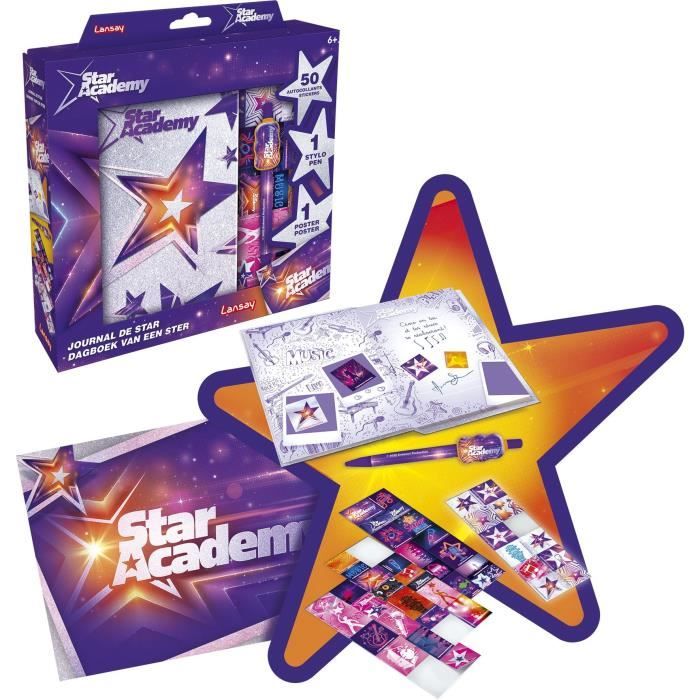 Journal de Star - STAR ACADEMY - Loisir Créatif - Violet - Pour Enfant de 6 ans