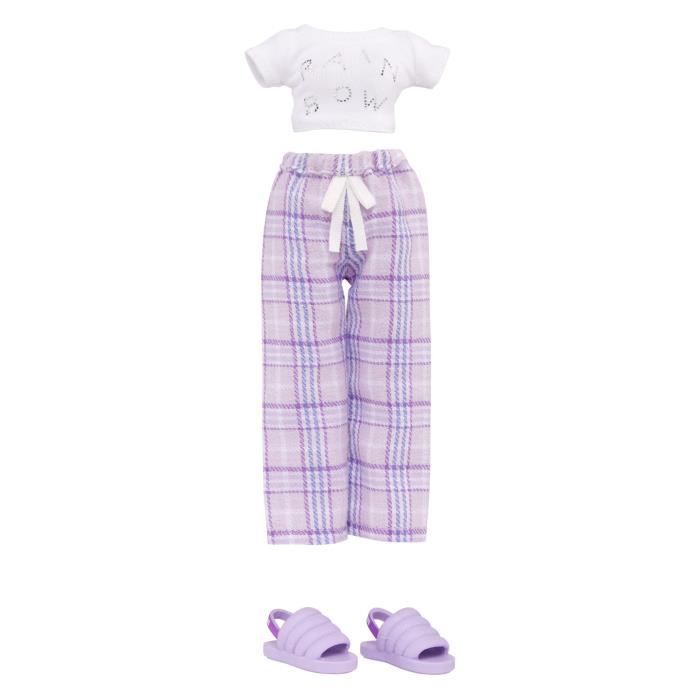 Junior High Pyjama Party - Poupée mannequin articulée 22 cm - Violet (Violet) - Nombreux accessoires - a partir de 4 ans