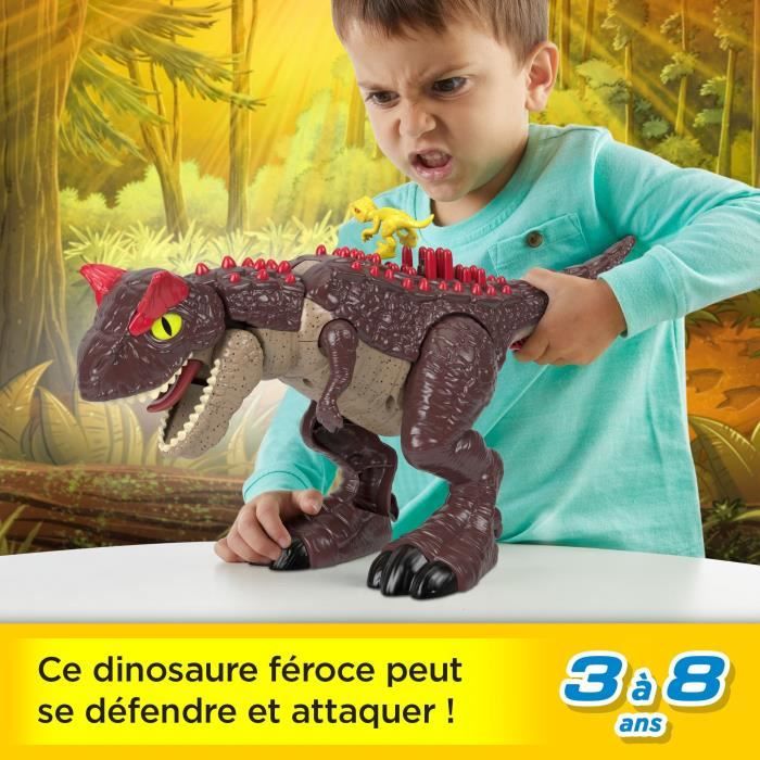 Jurassic World Imaginext-Jouet dinosaure Carnotaurus avec attaque de piques 2 éléments de jeu HML42