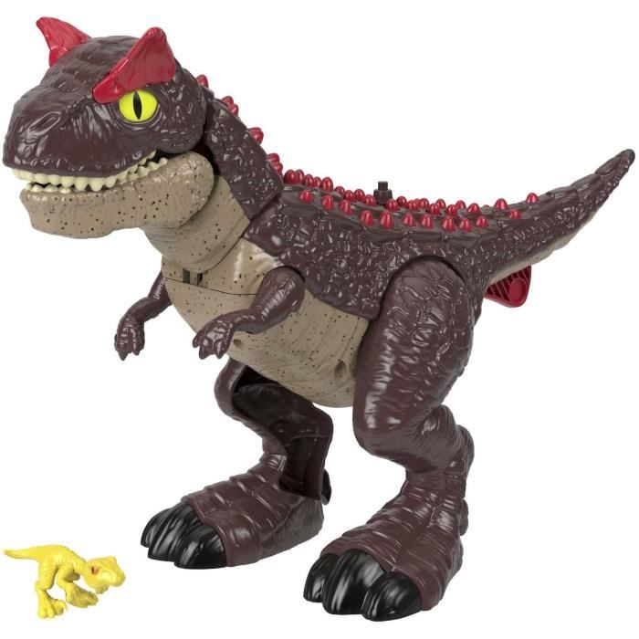 Jurassic World Imaginext-Jouet dinosaure Carnotaurus avec attaque de piques 2 éléments de jeu HML42