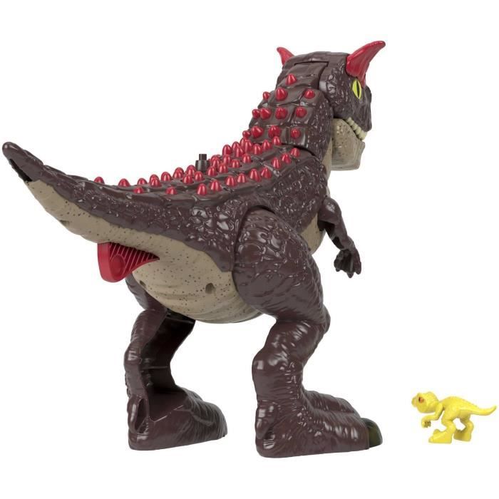 Jurassic World Imaginext-Jouet dinosaure Carnotaurus avec attaque de piques 2 éléments de jeu HML42