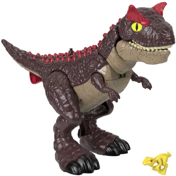 Jurassic World Imaginext-Jouet dinosaure Carnotaurus avec attaque de piques 2 éléments de jeu HML42