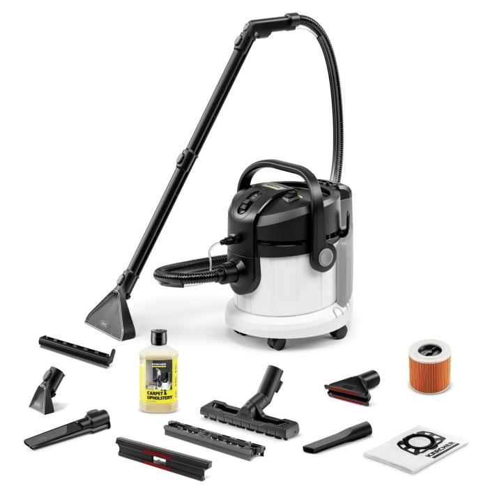 Karcher shampouineuse SE 4 Plus - Nouveau - Remplace SE 4001 - Aspirateur 2 en 1 injecteur extracteur - Détachant