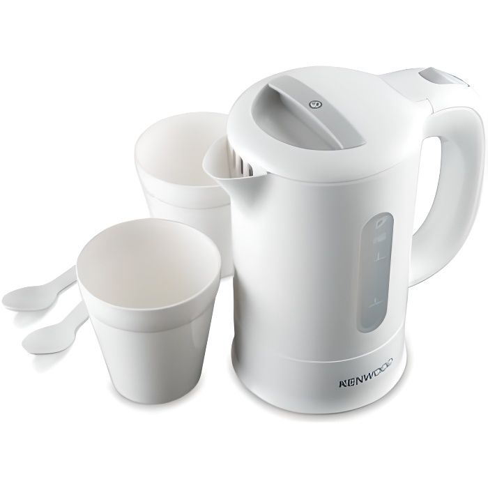 KENWOOD JKP250 Bouilloire électrique de voyage Discovery - Blanc et gris - Paloma Tech