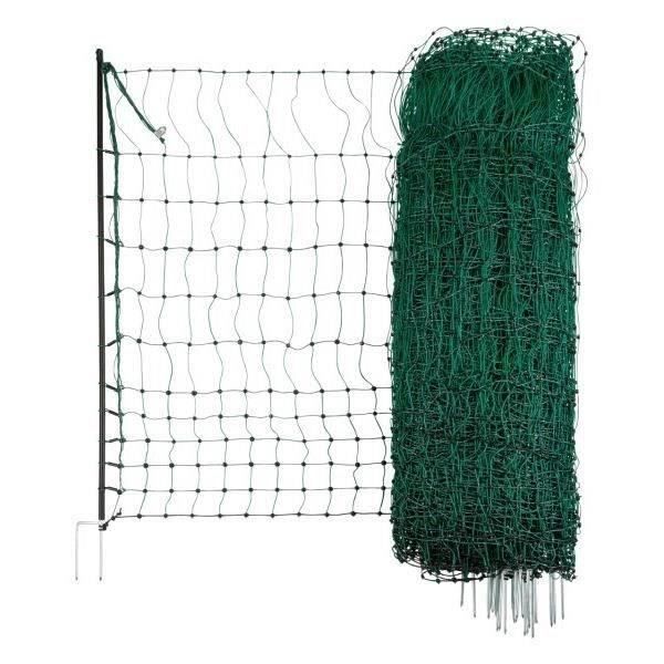 KERBL Filet pour les poules 50 m - 106 cm - double pointe - vert - non électrique - Paloma Tech