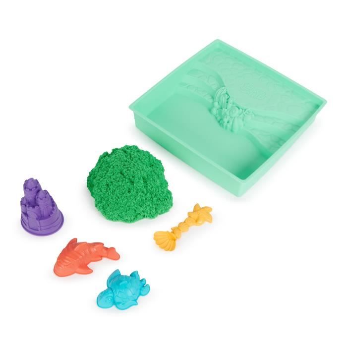 Kinetic Sand - Coffret Château Bac a Sable 454G - Sable Naturel pour Créations Solides et Colorées