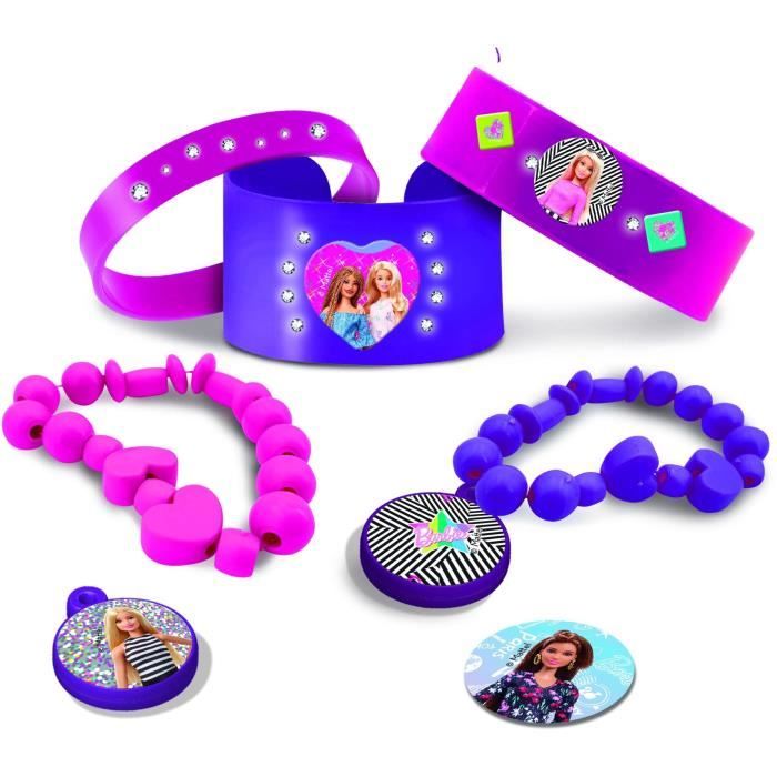 Kit bijoux - Barbie - LISCIANI - Perles charms et pendentifs - Rose - Pour enfant