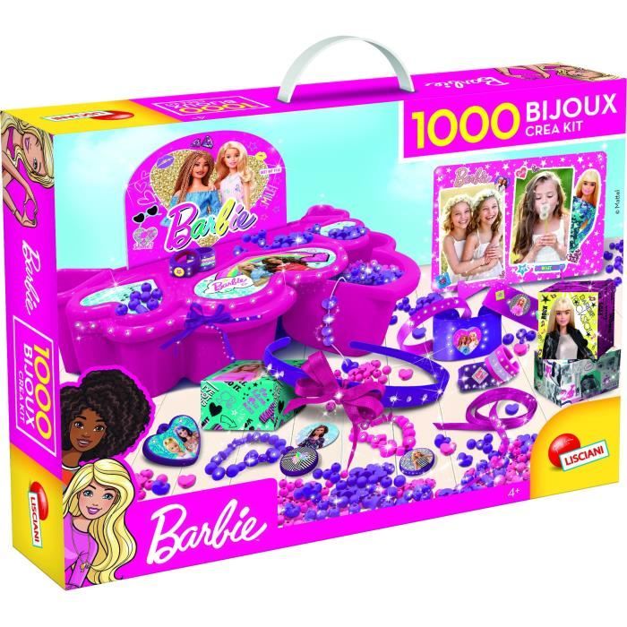 Kit bijoux - Barbie - LISCIANI - Perles charms et pendentifs - Rose - Pour enfant