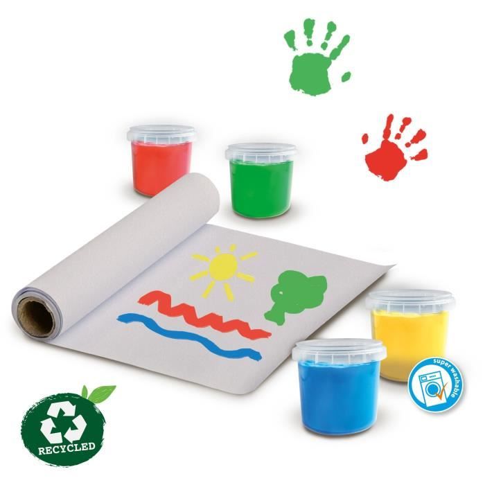 Kit de peinture au doigt SES CREATIVE Eco - 100% recyclé pour bébé