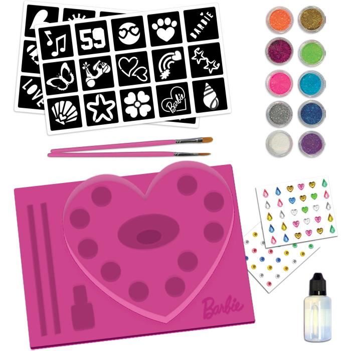 Kit de tatouages pailletés Barbie - LISCIANI GIOCHI - Créez des tatouages colorés et scintillants