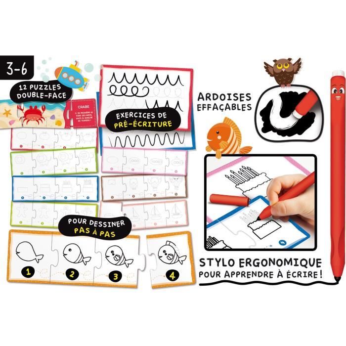 Kit pédagogique pour apprendre a dessiner - LISCIANI - Stylo spécial inclus