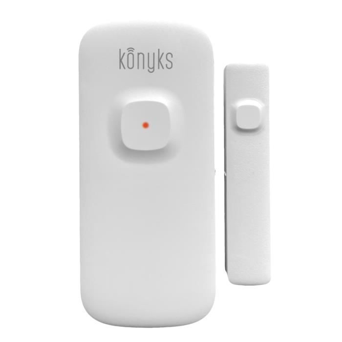 Konyks Senso Charge 2 - Détecteur d’ouverture Wi-Fi sur batterie pour porte et fenetre autonomie 1 an notifications