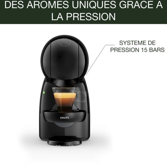 KRUPS Nescafé Dolce Gusto Machine a café + 6 boites de 12 capsules de café Compact Pression 15 bars Mode éco