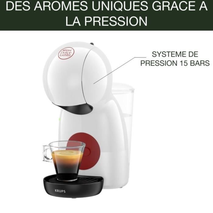 KRUPS Nescafé Dolce Gusto Machine a café multi-boissons Ultra compact Intuitive Piccolo XS blanche YY5218FD