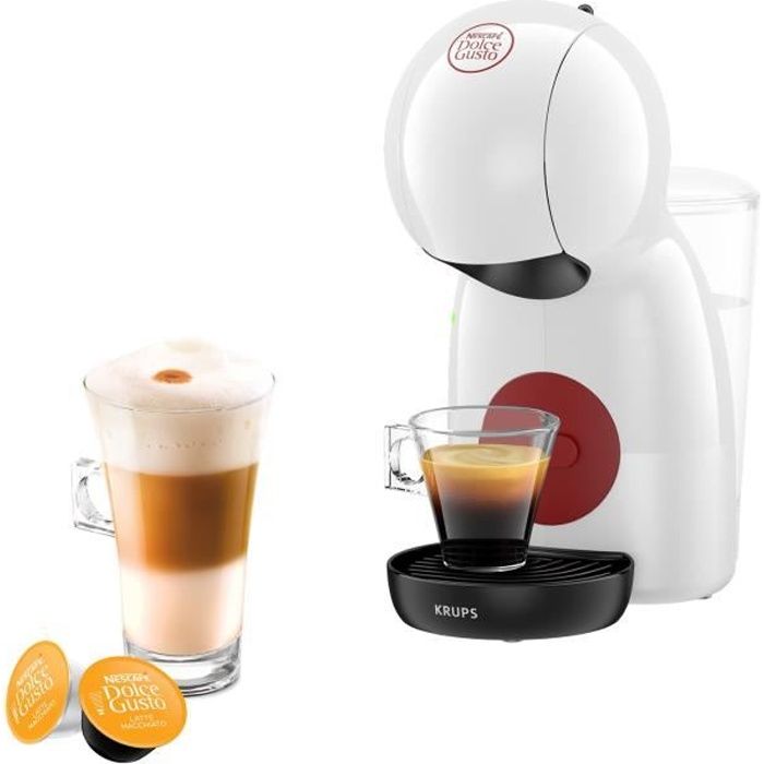 KRUPS Nescafé Dolce Gusto Machine a café multi-boissons Ultra compact Intuitive Piccolo XS blanche YY5218FD