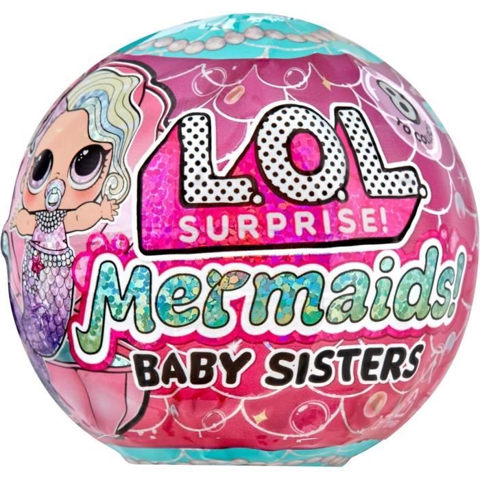 L.O.L. Surprise - Baby Mermaids - Queue de sirene change de couleur - 8 personnages a collectionner - Aléatoire