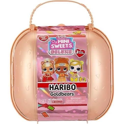 L.O.L. Surprise Loves Mini Sweet x Haribo - 3 poupées 7,5cm - Theme Haribo - Accessoires - Surprise liquide - Des 4ans