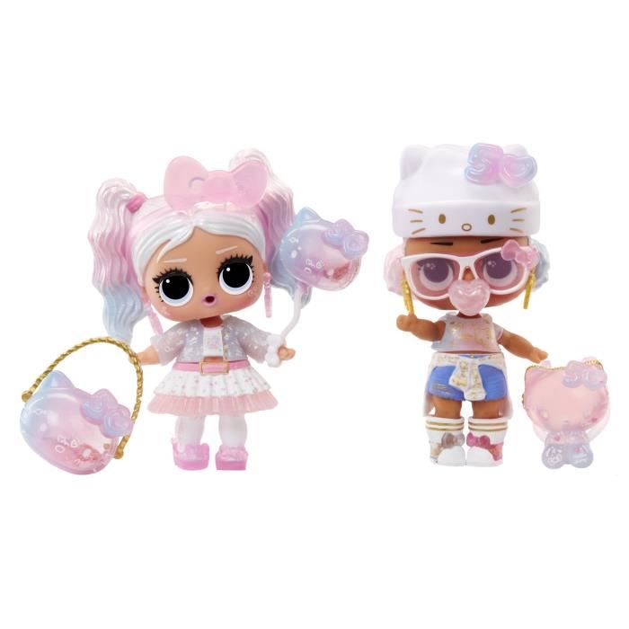 L.O.L. Surprise - Tots Hello Kitty - 1 poupée de 7,5cm - Accesoires et sticker - Aléatoire (2 modeles)