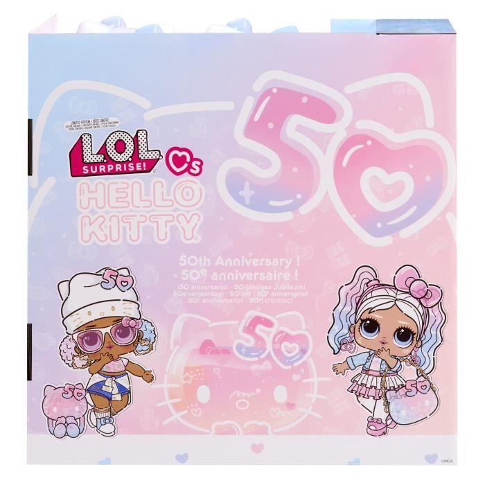 L.O.L. Surprise - Tots Hello Kitty - 1 poupée de 7,5cm - Accesoires et sticker - Aléatoire (2 modeles)