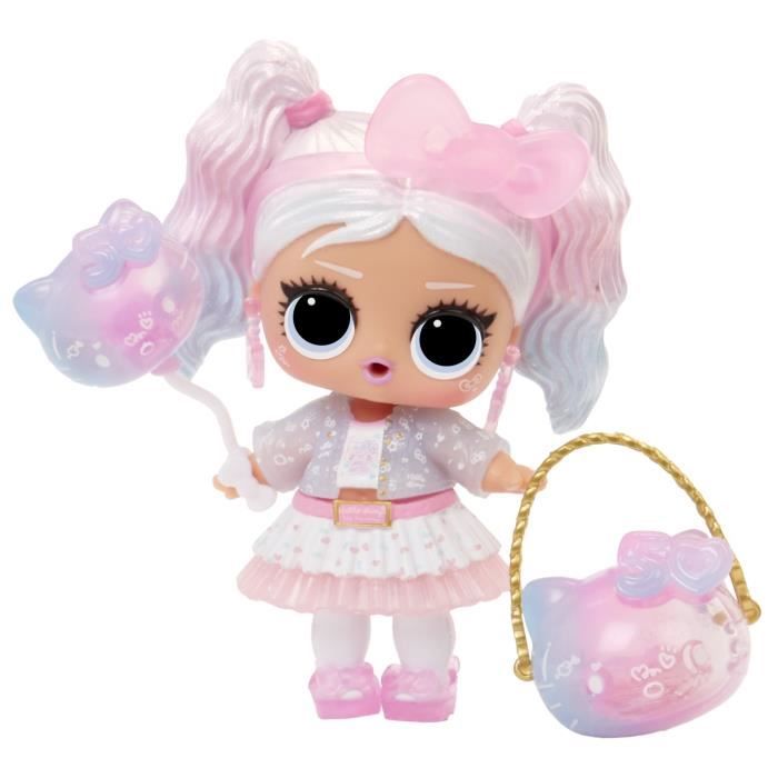 L.O.L. Surprise - Tots Hello Kitty - 1 poupée de 7,5cm - Accesoires et sticker - Aléatoire (2 modeles)