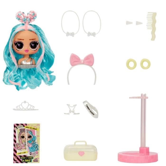 L.O.L. Surprise Tweens Surprise Swap Fashion Doll - Braids-2-Waves Winnie - 1 poupée Tweens 17cm 1 mini tete a coiffer