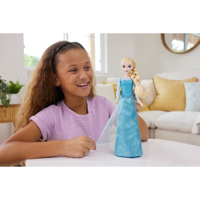 La Reine des Neiges Elsa-Mattel Poupée Disney avec habillage et accessoires HLW47