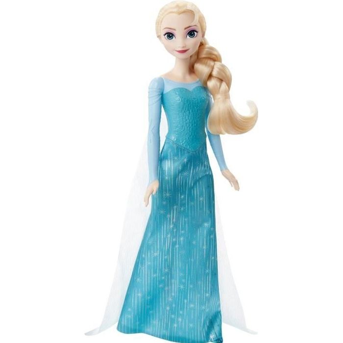 La Reine des Neiges Elsa-Mattel Poupée Disney avec habillage et accessoires HLW47