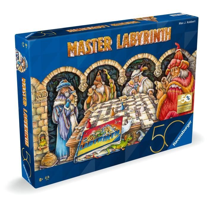 Labyrinthe Master Jeux de société Jeu de réflexion famille 2 a 4 joueurs des 8 ans 22792 Edition 50 ans Ravensburger