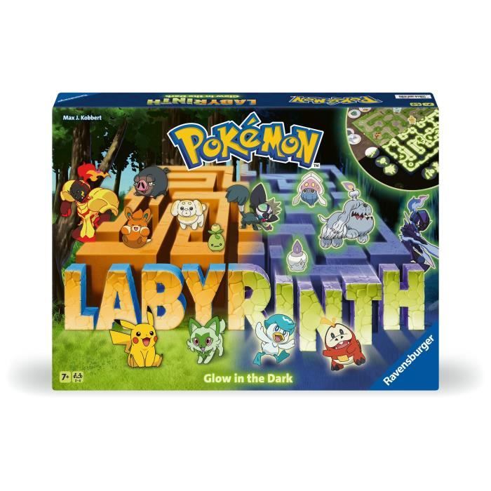 Labyrinthe Pokémon Jeu de société classique Glow in the Dark Pour Enfant et Famille Des 7 ans 22705 Ravensburger