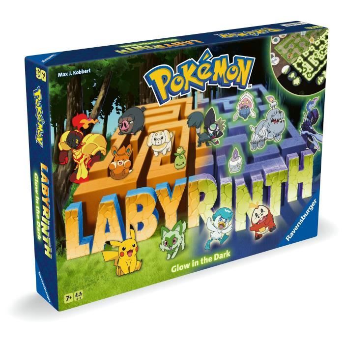 Labyrinthe Pokémon Jeu de société classique Glow in the Dark Pour Enfant et Famille Des 7 ans 22705 Ravensburger