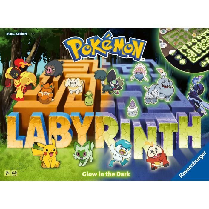 Labyrinthe Pokémon Jeu de société classique Glow in the Dark Pour Enfant et Famille Des 7 ans 22705 Ravensburger