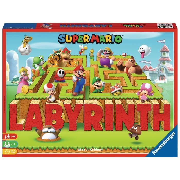 Labyrinthe SUPER MARIO Jeu de société famille Chasse au trésor dans un labyrinthe en mouvement Des 7 ans Ravensburger