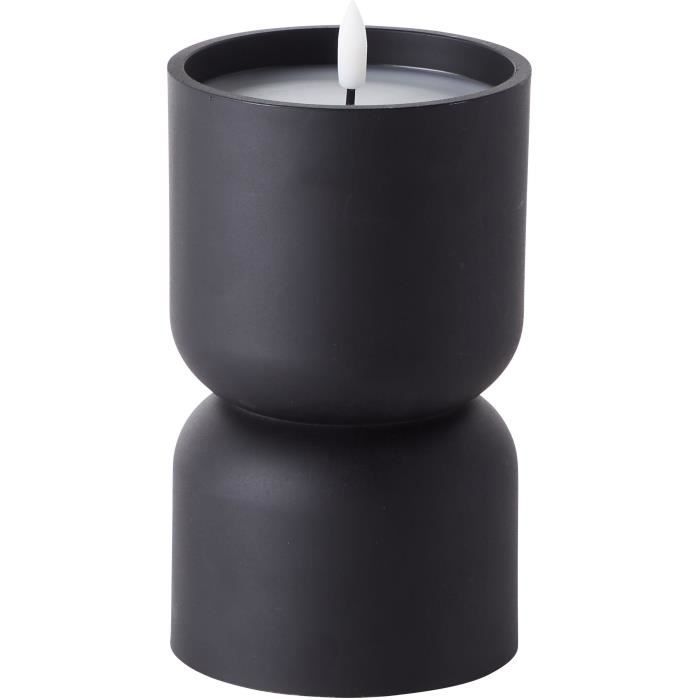 Lampe de table d'extérieur - BRILLIANT - LOVERE - Forme bougie - Plastique - 3 W - Noir BRILLIANT