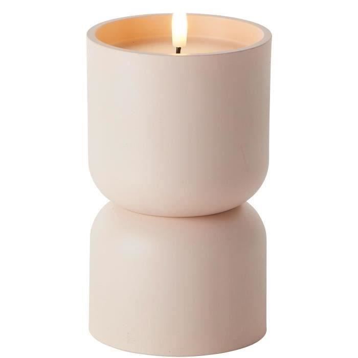 Lampe de table d'extérieur- BRILLIANT - LOVERE - Plastique - 3 W - Forme bougie - Beige et brun clair BRILLIANT