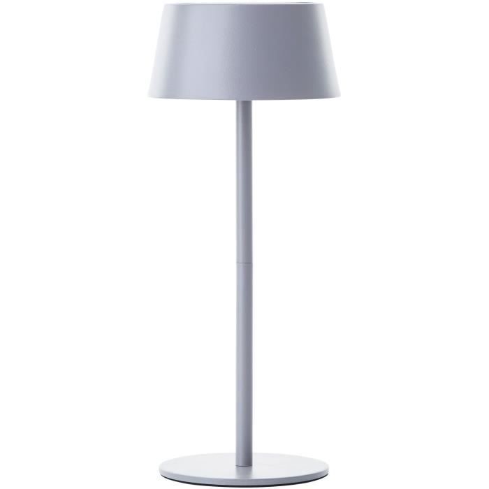 Lampe de table d'extérieur - BRILLIANT - PICCO - LED et solaire - Métal et plastique - 5 W - Gris dépoli BRILLIANT